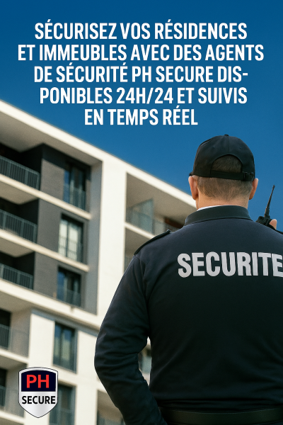 Gardiennage renforcé dans les cités à risques grâce aux agents de sécurité PH Secure, sérieux et contrôlés régulièrement
