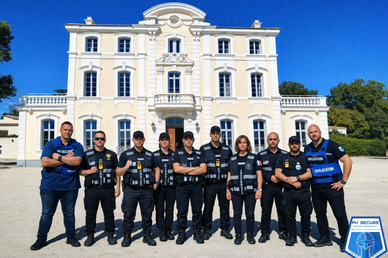 PH Secure mobilise bénévolement dix agents pour sécuriser l’inauguration du Château Sourire à Sainte-Marthe, lieu dédié aux enfants atteints de cancer