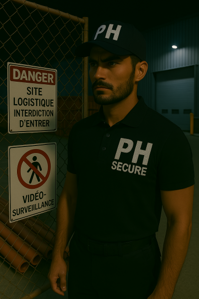 PH Secure - Gardien de nuit pour site logistique BTP à La Seyne-sur-Mer avec intervention rapide en cas d’alerte