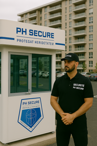 Installation de guérite de sécurité provisoire ou définitive pour le gardiennage de résidences sans poste dédié