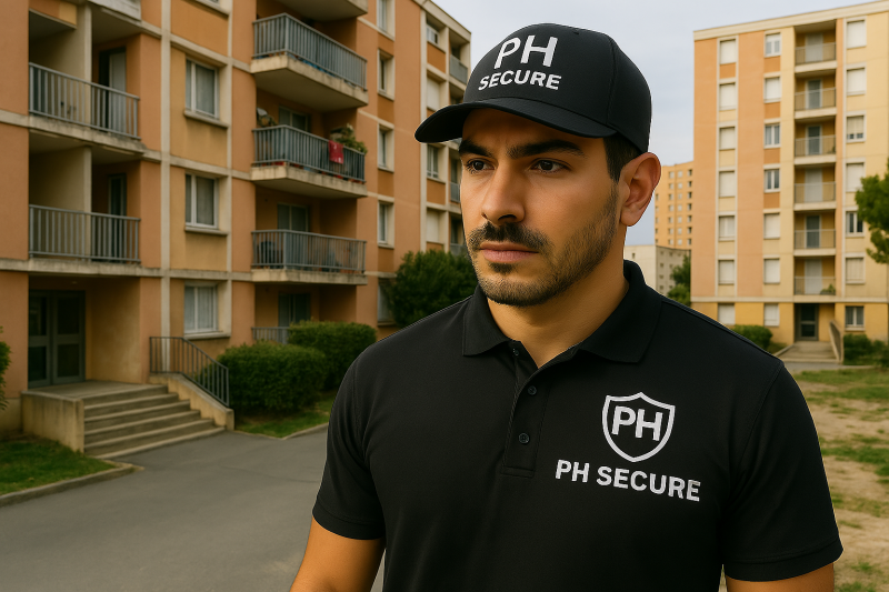 PH Secure - Société de gardiennage experte en protection de parties communes copropriété à Vitrolles avec agent sur site