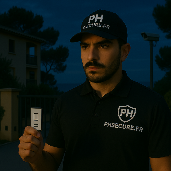 PH Secure - Gardien de nuit pour résidence sécurisée à La Seyne-sur-Mer avec contrôle badge et système de vidéosurveillance