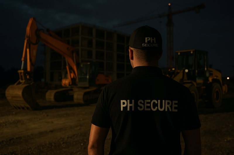 Surveillance du matériel de construction et du chantier par des agents de sécurité, SSIAP ou maîtres-chiens qualifiés